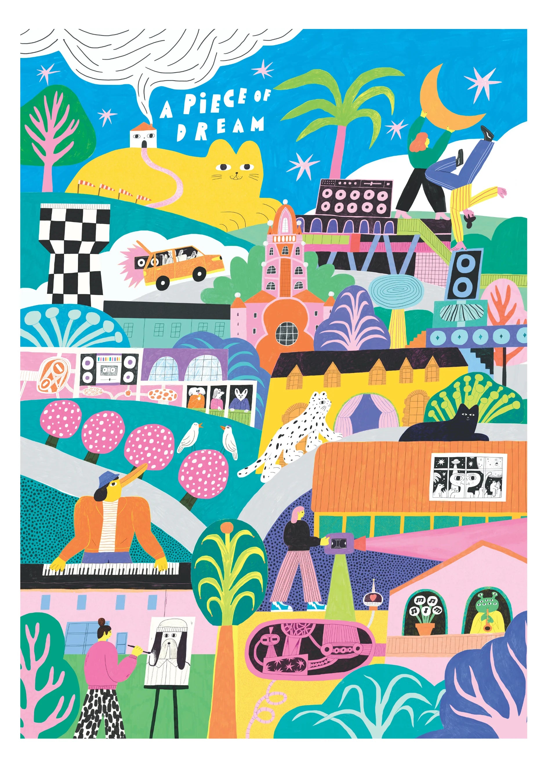 LE GROS CHAT JAUNE Casse-tête de Holiyay