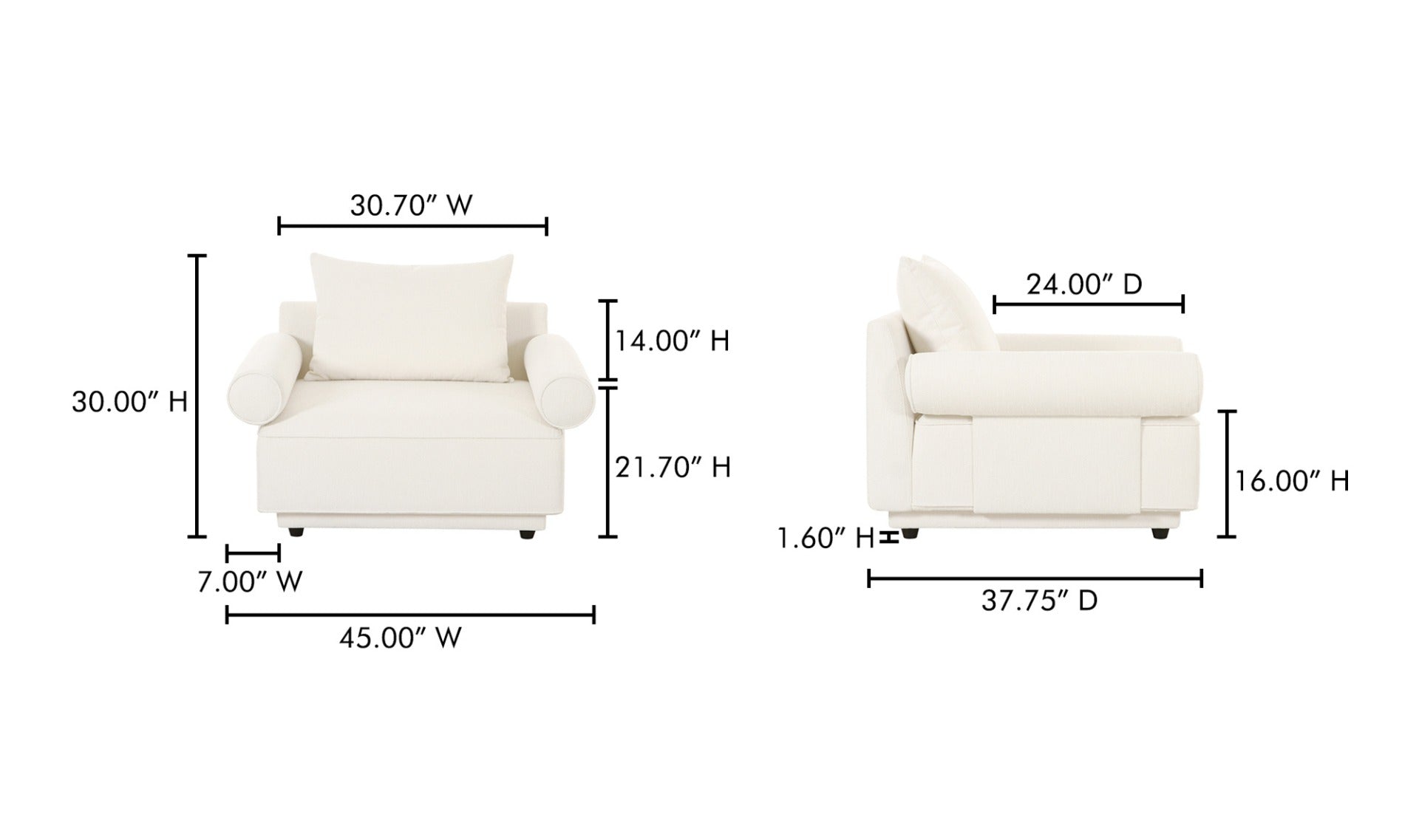 Fauteuil ROSELLO avec accoudoirs