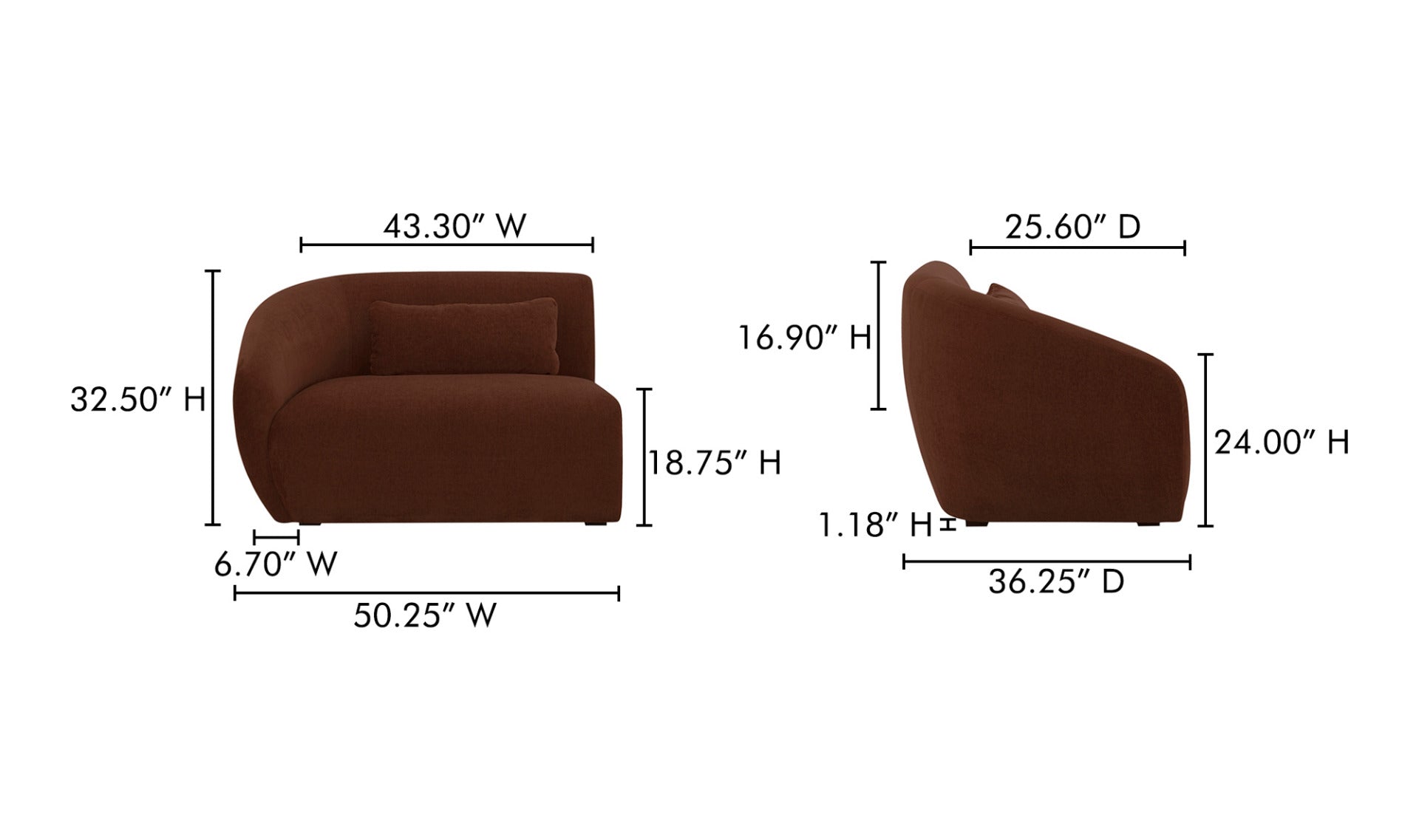 Fauteuil avec accoudoir AMELIA