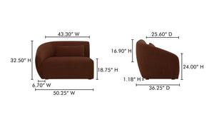 Fauteuil avec accoudoir AMELIA