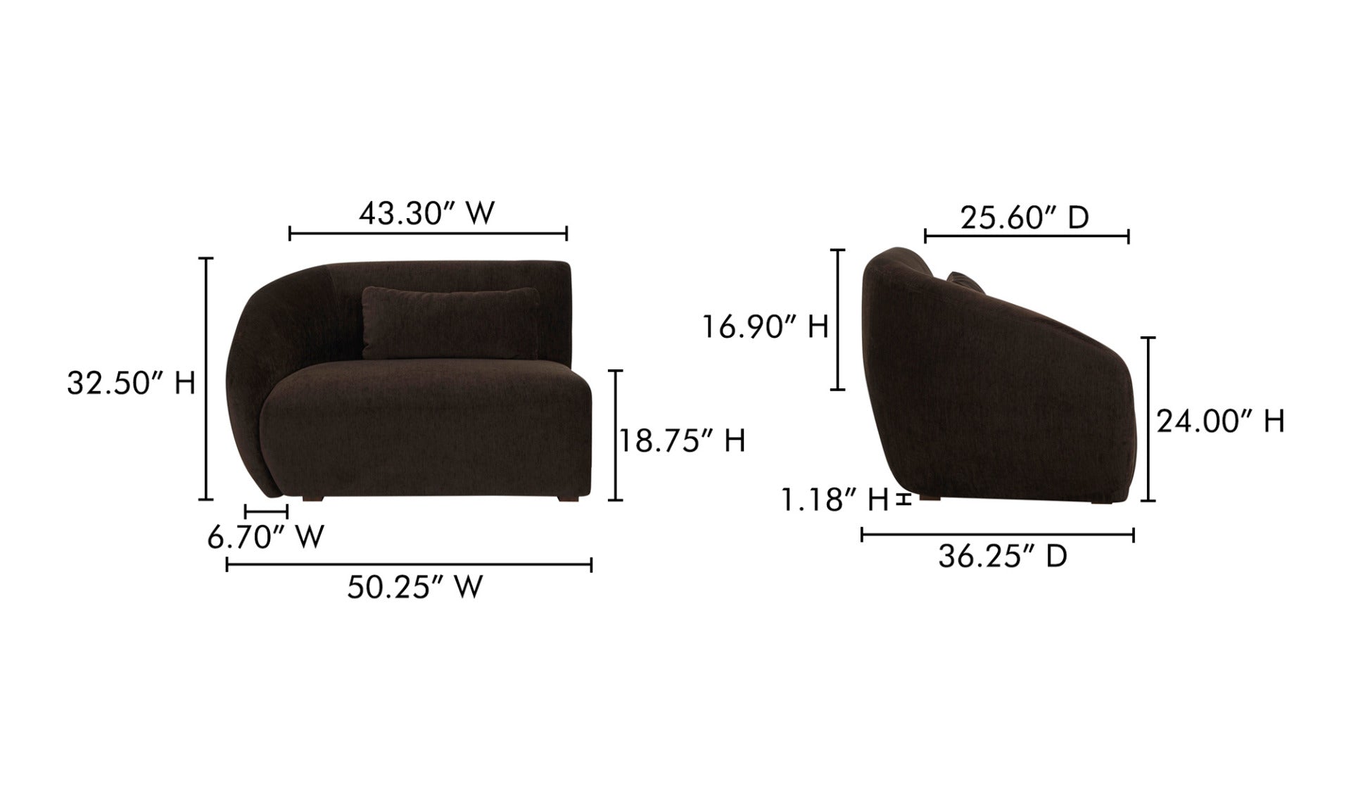 Fauteuil avec accoudoir AMELIA