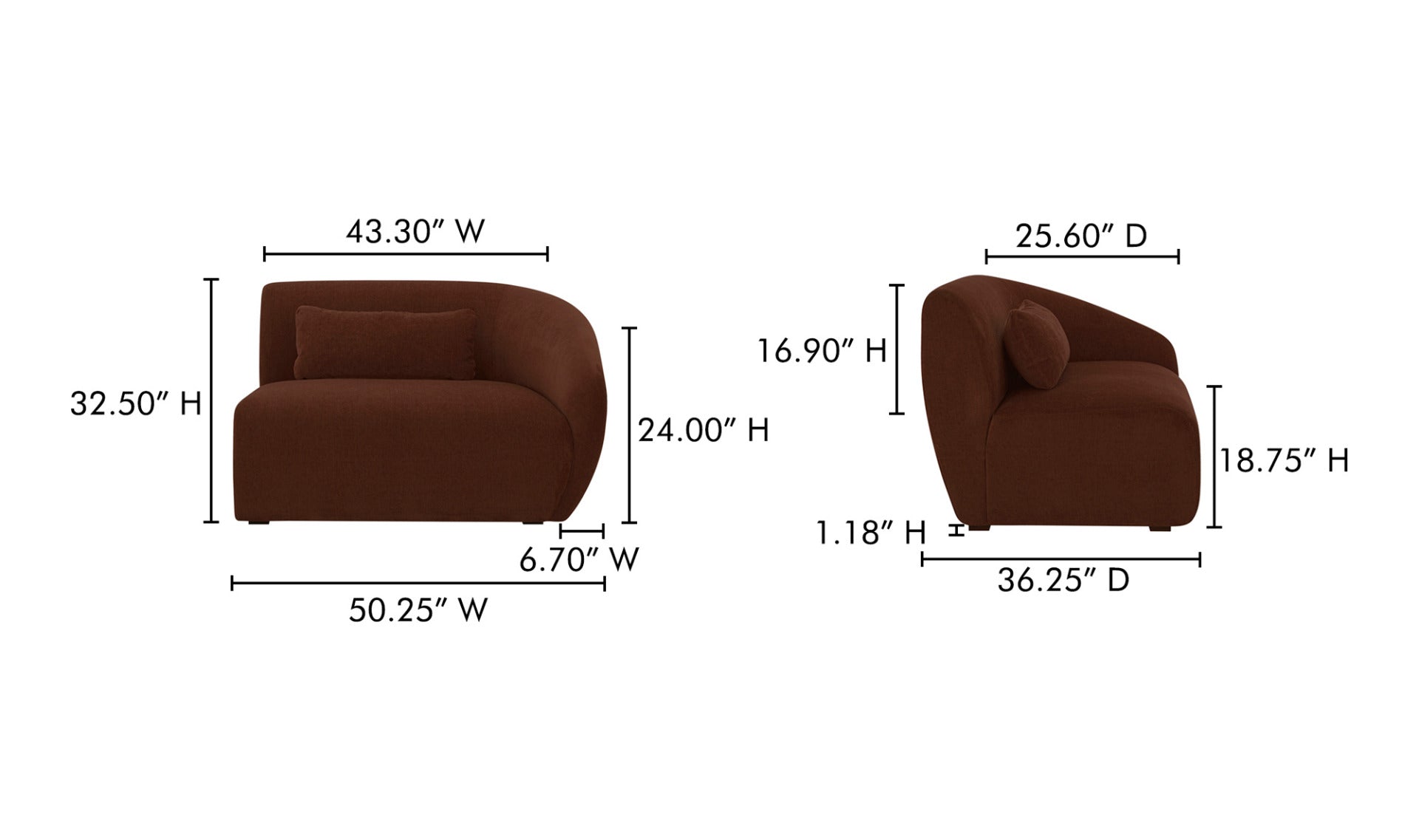 Fauteuil avec accoudoir AMELIA