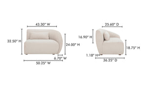 Fauteuil avec accoudoir AMELIA