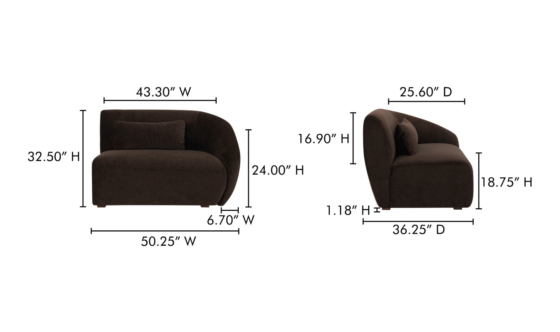 Fauteuil avec accoudoir AMELIA