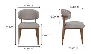 Chaise ELLIE (brun pâle)