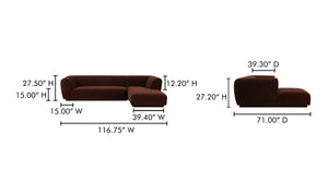 Sofa d'angle ZANDRO