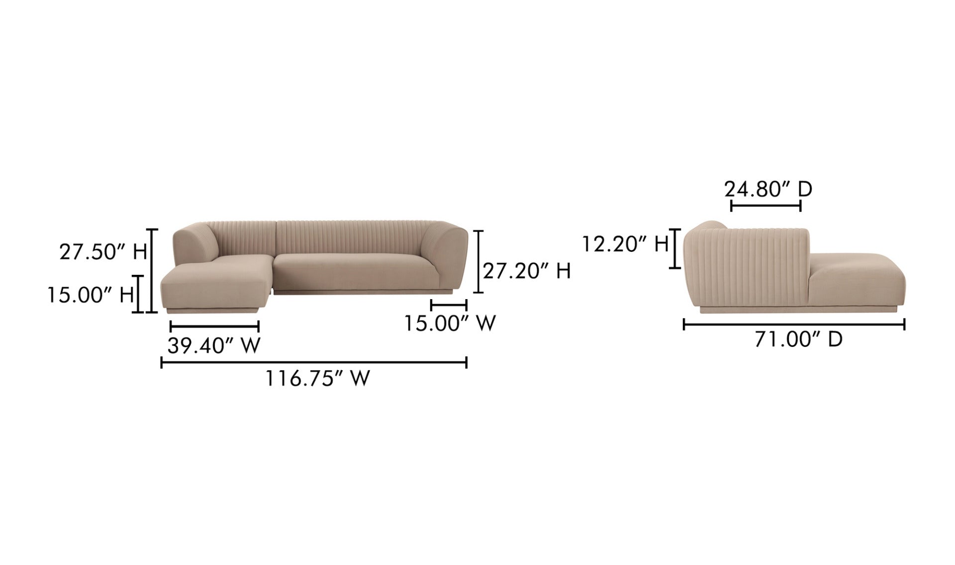 Sofa d'angle ZANDRO