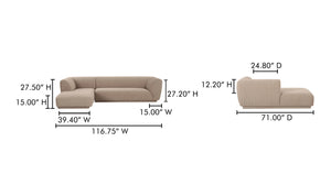 Sofa d'angle ZANDRO