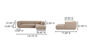 Sofa d'angle ZANDRO