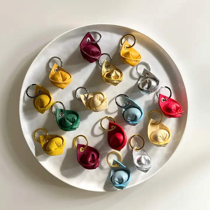 Porte-clés en cuir Tortellini