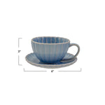 Charger l'image dans la galerie, Ensemble tasse et soucoupe RIBBED
