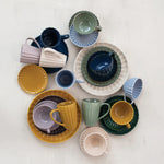 Charger l'image dans la galerie, Ensemble tasse et soucoupe RIBBED
