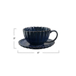 Charger l'image dans la galerie, Ensemble tasse et soucoupe RIBBED
