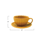 Charger l'image dans la galerie, Ensemble tasse et soucoupe RIBBED
