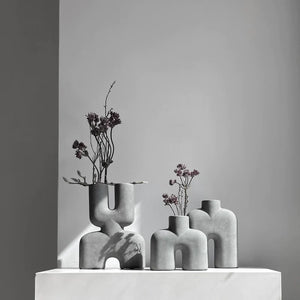 Vase décoratif Uno Mini | Gris Foncé